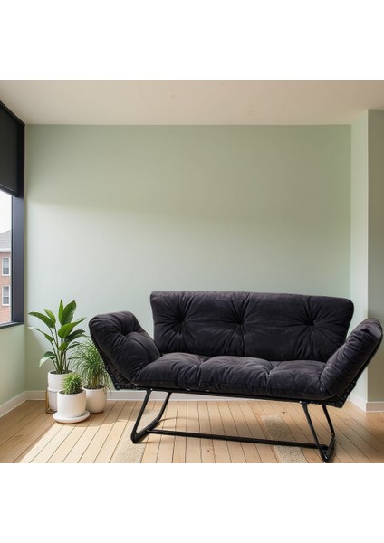 Katlanır Yataklı Kanepe 2 Kişilik – Füme Mekanizmalı Çekyat Koltuk, Ergonomik Tasarım