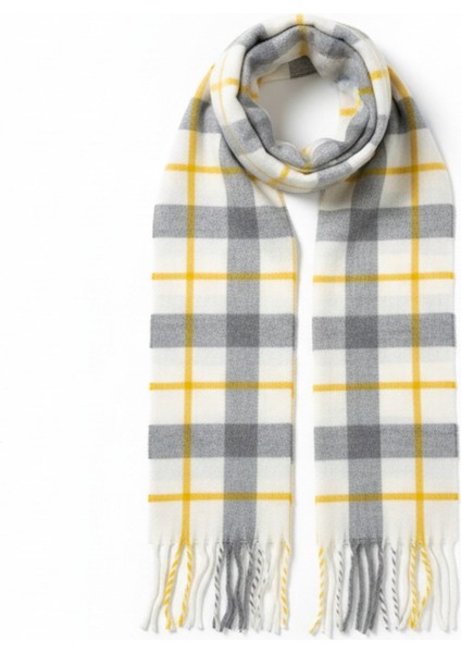 Kadın Yumuşak Dokulu Ekose Model Kışlık Şal