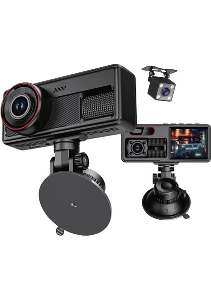Blm-88 3 Kanallı Full Hd Araç Kamerası | Wifi Destekli Ön – Iç – Arka Kamera Seti