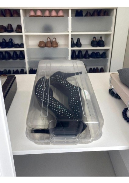 Şeffaf Ayakkabı Saklama Kutusu - 4'lü Set ( Kadın ) fiyatları