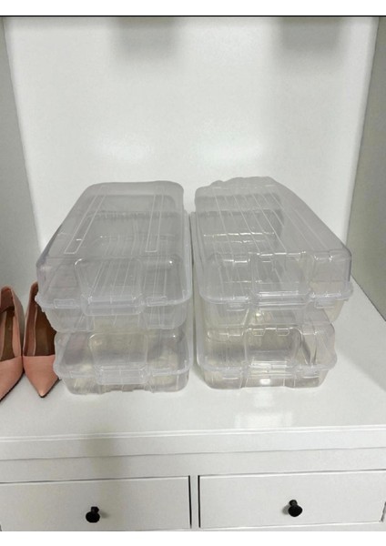 Şeffaf Ayakkabı Saklama Kutusu - 4'lü Set ( Kadın ) modelleri