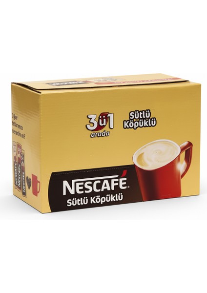 3'ü 1 Arada Sütlü Köpüklü Hazır Kahve 48'li Büyük Paket (17G x 48) fiyatları