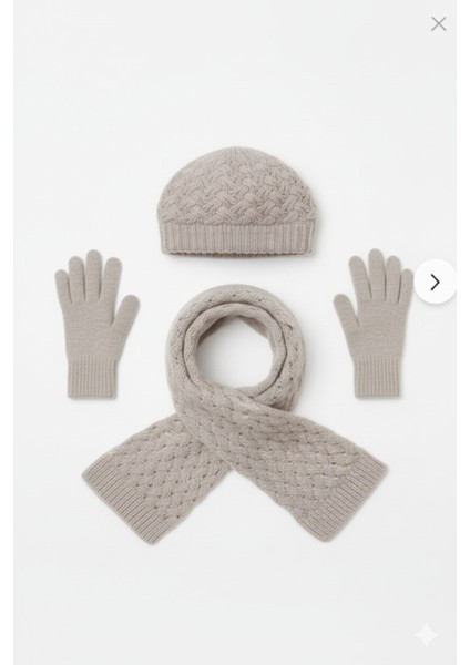 Kadın Kışlık Örgü Bere, Atkı ve Eldiven Takımı fırsatları