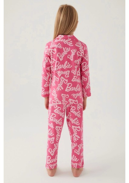 Barbie 1767-G Kız Çocuk Garson Gömlek Pijama Takımı indirimleri