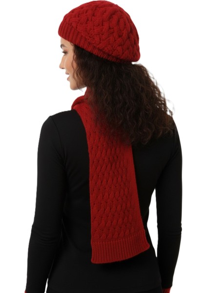 Kadın Kışlık Örgü Bere, Atkı ve Eldiven Takımı fırsatları