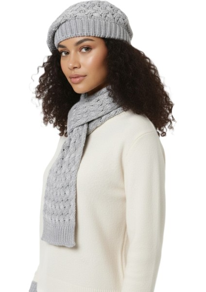 Kadın Kışlık Örgü Bere, Atkı ve Eldiven Takımı 3 lü set fiyatları