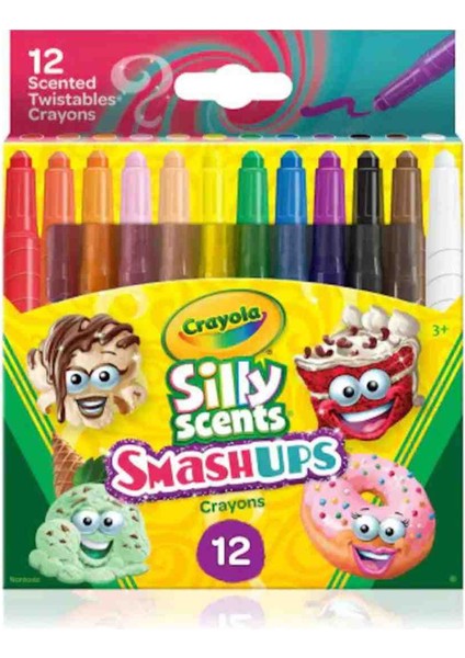 Silly Scent Çevirilebilen Pastel Boya Kalemi/12'li