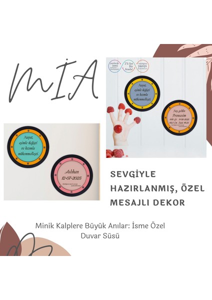 Isim Yazılı Duvar Dekoru Kişisel Tasarım, Besmele Yazılı, Ayyıldızlı Kelime-I Tevhid, Bebek Odasına fiyatları