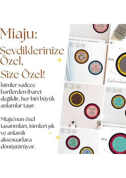 Bebek Için Tüm Aileye Uygun Isim Yazılı Besmele & Ayyıldızlı ve Kelime-I Tevhid Motifli Duvar Dekoru fiyatları