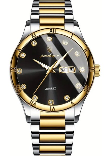 Lüks ve Zarif Hakiki Deri Kordon Orijinal Erkek Kol Saa