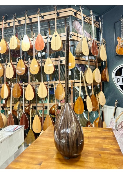 Kısa Sap Üst Seri Tam Profesyonel Ekolayzerli Pelesenk Bağlama 41 Tekne fırsatları