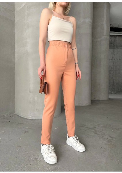 Beli Lastikli Karamel Pantolon fırsatları
