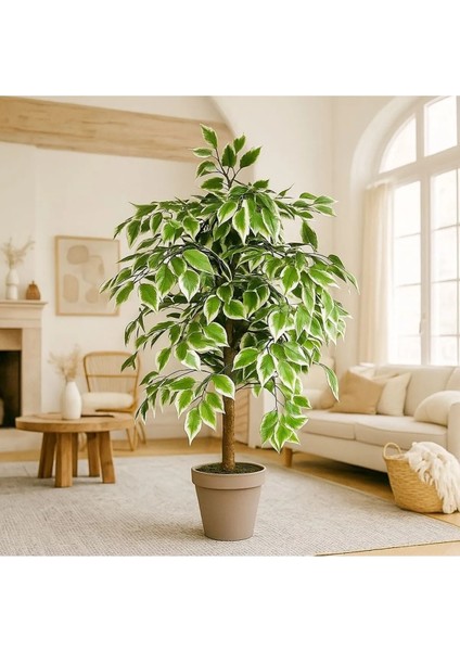 Yapay Benjamin Kar Beyaz Ağaç 120 cm