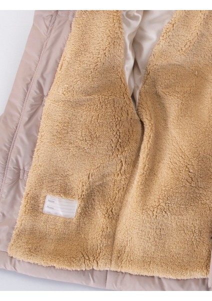 Trend Yeni Sezon Çoban Düğmeli Fermuarlı Kapüşonu Varaklı Kapitone Kışlık Kaban-Mont modelleri