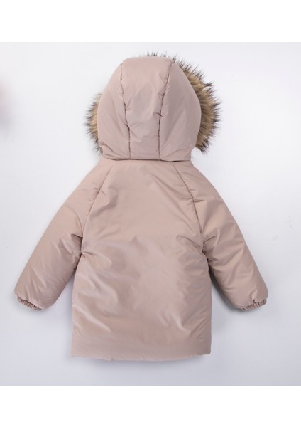 Trend Yeni Sezon Çoban Düğmeli Fermuarlı Kapüşonu Varaklı Kapitone Kışlık Kaban-Mont fırsatları