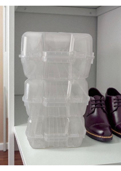 Şeffaf Kilitli Ayakkabı Kutusu - 3 Adet ( Erkek ) modelleri