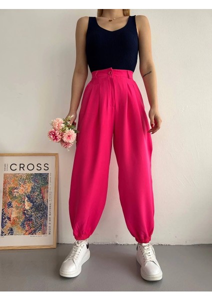 Şalvar Pantolon Fuşya S23202