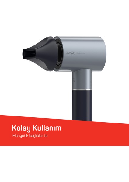 Revolution Profesyonel Saç Kurutma Makinesi - Platin Gri - AR5169