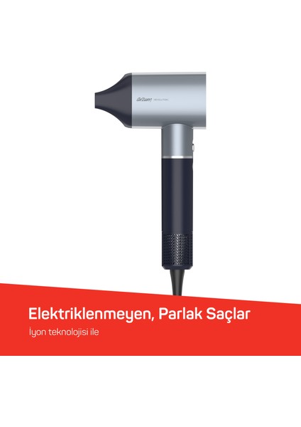 Revolution Profesyonel Saç Kurutma Makinesi - Platin Gri - AR5169