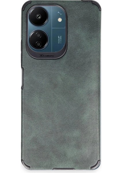 Xiaomi Redmi 13C Kılıf Loop Deri Silikon - Yeşil