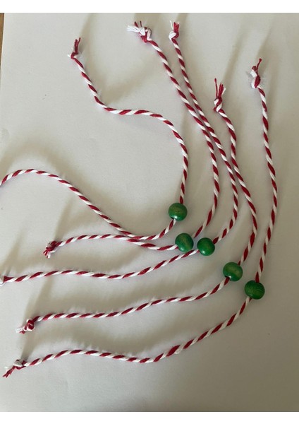 5 Adet Yeşil Boncuklu Marteniçka Bileklik Şans Arkadaş Sevgili Eş Çocuk modelleri