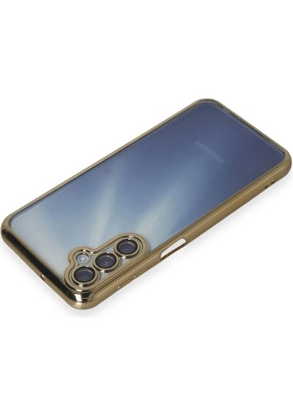 Samsung Galaxy A55 5g Kılıf Lensli Silikon - Gold modelleri