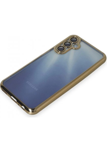 Samsung Galaxy A55 5g Kılıf Lensli Silikon - Gold fırsatları