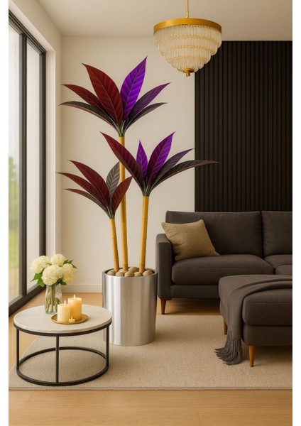 Yapay Kılıç Ağacı 3 Gövdeli 1.50 cm Lüx Darbuka Saksı Dahil KAYRAD225, One Size modelleri