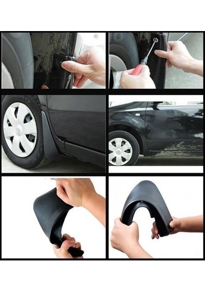 Buffer® 2 Adet Ön Veya Arkaya Uygun Çamur Önleyici Paçalık 32 X19 cm