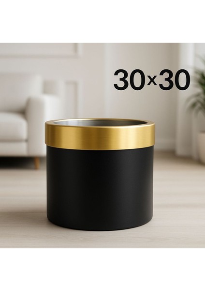 Metal Modern Saksı 30X30 Ölçülerindedir