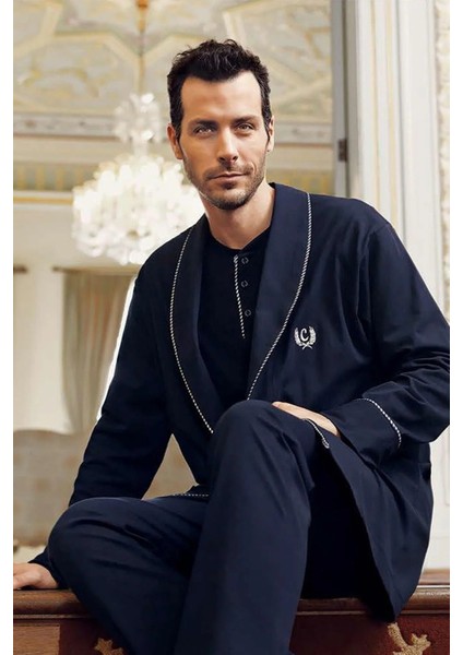 Erkek 5'li Pijama Sabahlık Röpteşambır Çeyiz Damat Set fiyatları