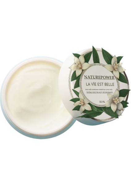 Doğal Krem Koltuk Altı Deodorantı Ter Kokusu Önleyici La Vie Belle Parfüm Esanslı 50 ml modelleri