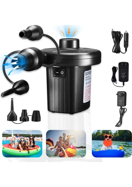 Iki Yönlü Elektrikli Hava Pompası Kamp Şişme Yatak Kullanıma Uygun fiyatları