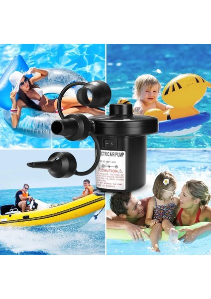 Iki Yönlü Elektrikli Hava Pompası Kamp Şişme Yatak Kullanıma Uygun modelleri