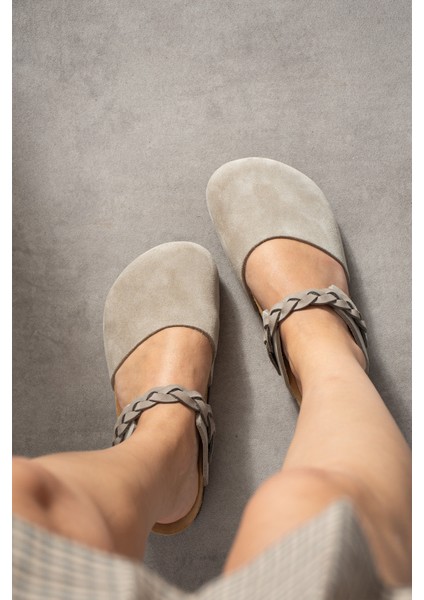 Lugano-S Hakiki Deri Mantar Taban Ortopedik Kadın Terlik indirimleri