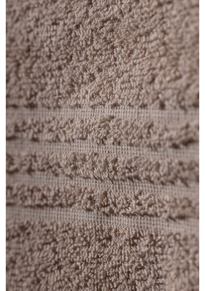 Yeni Sezon Derline Pamuklu Yüz Havlusu - Bej - 50X70 cm - Bej modelleri