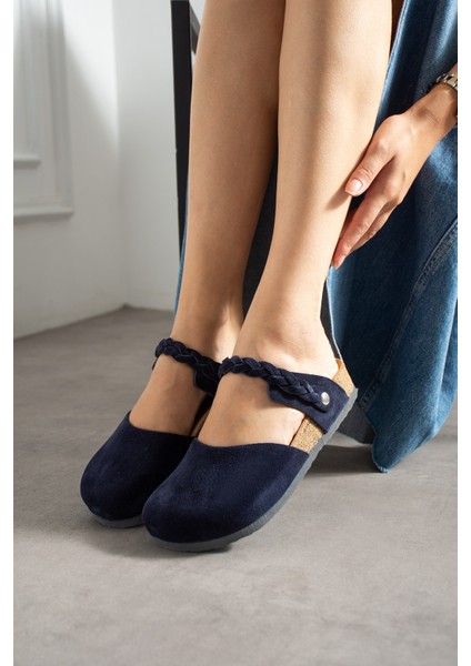 Lugano-S Hakiki Deri Mantar Taban Ortopedik Kadın Terlik modelleri