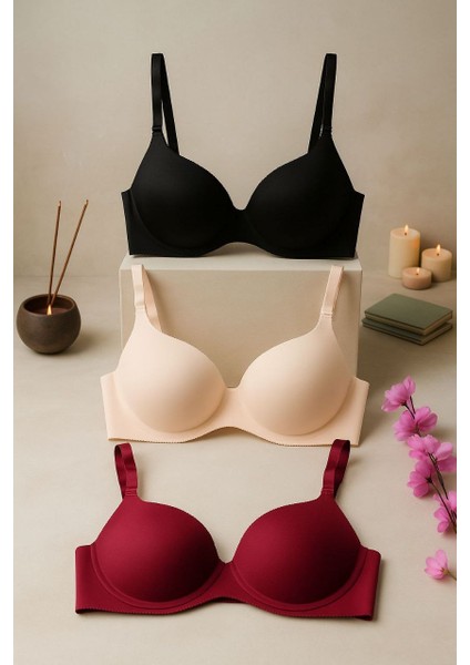 Lazer Kesim Dikişsiz Sütyen – Balensiz, Iz Yapmayan, Rahat Günlük Toparlayıcı