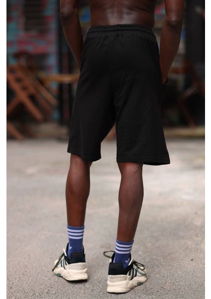 Erkek Iki Iplik Cepli Şort - Siyah fiyatları
