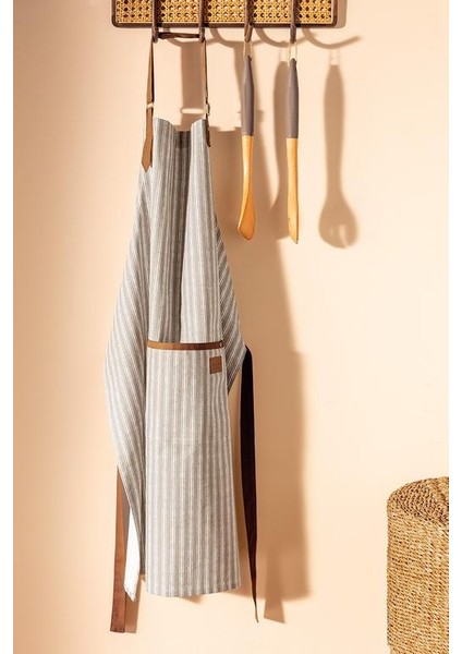 Yeni Sezon Juste Mutfak Önlüğü - Gri