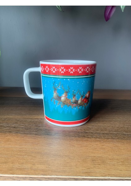 Yeni Yıl-Noel Baba Geyik Model Tekli Kupa fiyatları