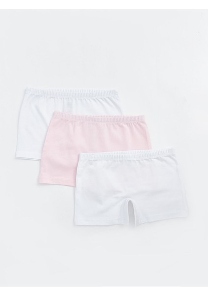 Yeni Sezon Basic Kiz Cocuk Boxer 3'lu - W40361Z4