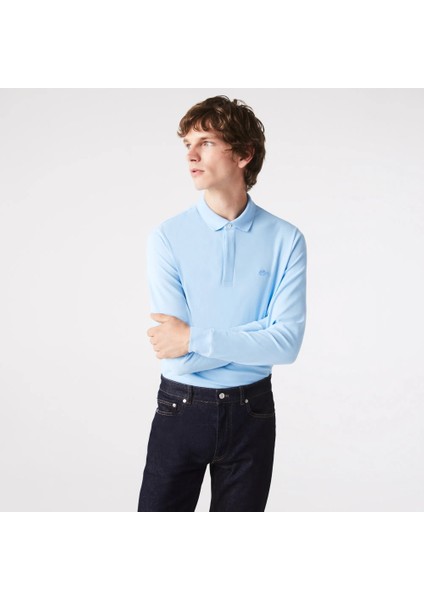 Erkek Uzun Kollu Polo Yaka Sweatshirt