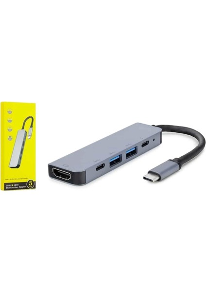 Macbook Pro/air Uyumlu USB Type-C 8 In 1 Hub Dönüştürücü Çevirici Çoklayıcı USB Hdmı Micro Sd 8 Girişli indirimleri