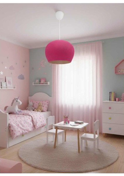 Harmony Tekli Sarkıt Avize (Pembe) - Salon, Mutfak, Yatak Odası ve Ofis Için Ideal Tasarım