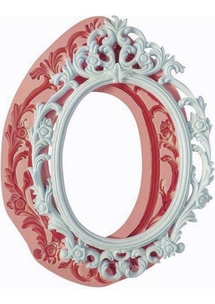 Büyük Boy Kapı Süsü Çerçeve Silikon Kalıp K-217