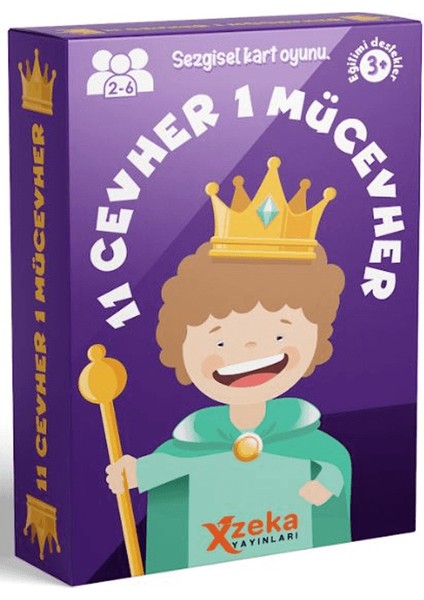 11 Cevher Bir Mücevher Dikkat Zeka Eşleştirme Oyunu - Çocuk zeka gelişimi aktivite oyunu Xzeka Yayınları