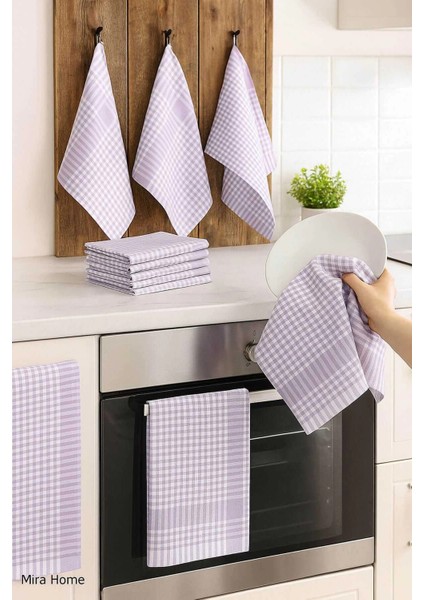 10 Lu Lüks Bulaşık Kurulama Bezi ve Mutfak Peçetesi 50X70 cm Daily Lila fiyatları