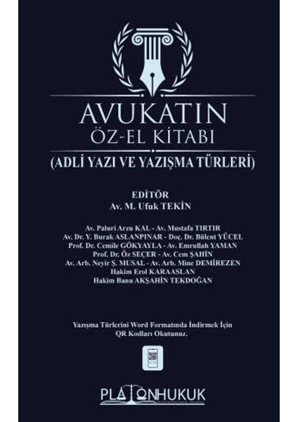 Avukatın Öz-El Kitabı Adli Yazı ve Yazışma Türleri