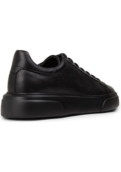 Erkek Hakiki Deri Siyah Sneaker Ayakkabı - M2501MSYHP06 fiyatları